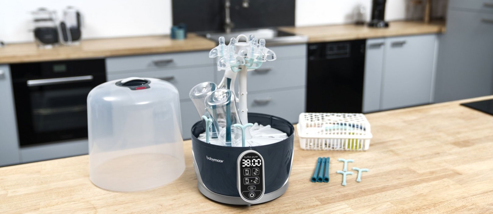 Důkladná sterilizace a zároveň sušení.