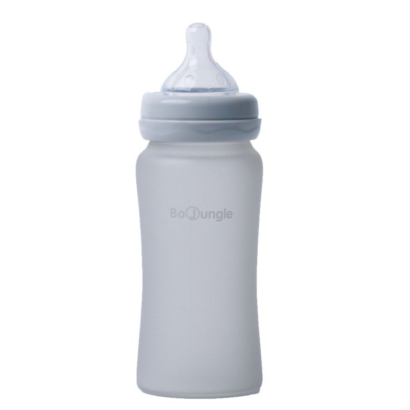 Produkt - Skleněná láhev s úchyty B-Thermo 240ml Grey
