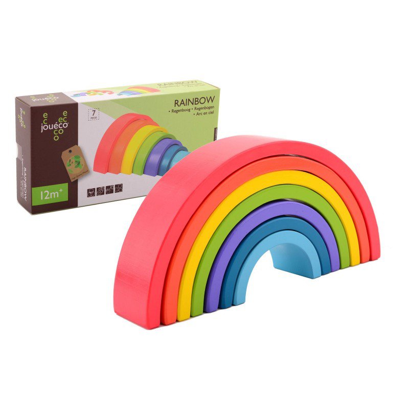 Produkt - Dřevěná duha Rainbow 7ks 12m+