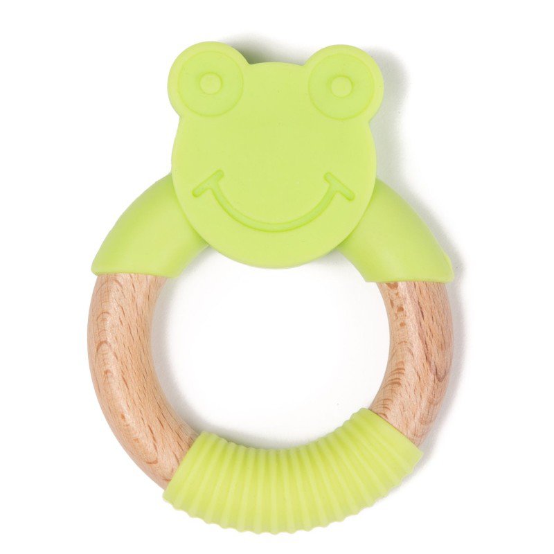 Produkt - Kousátko B-TEETHER ANIMAL WOOD Green Frog
