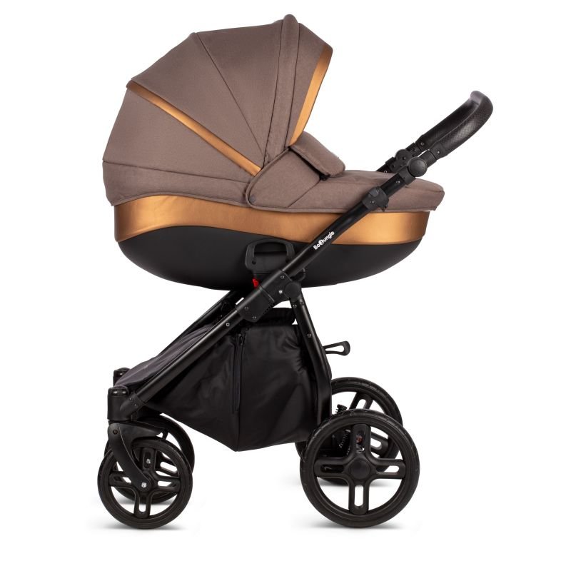 Produkt - Kombinovaný kočárek B-STROLLY Brown Goldy Shades