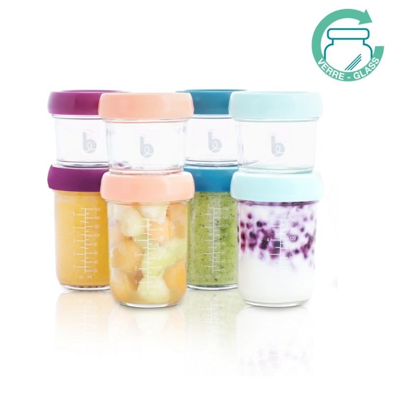 Produkt - Skleněné misky s víčky MULTISET (4x 100ml + 4x 220ml)