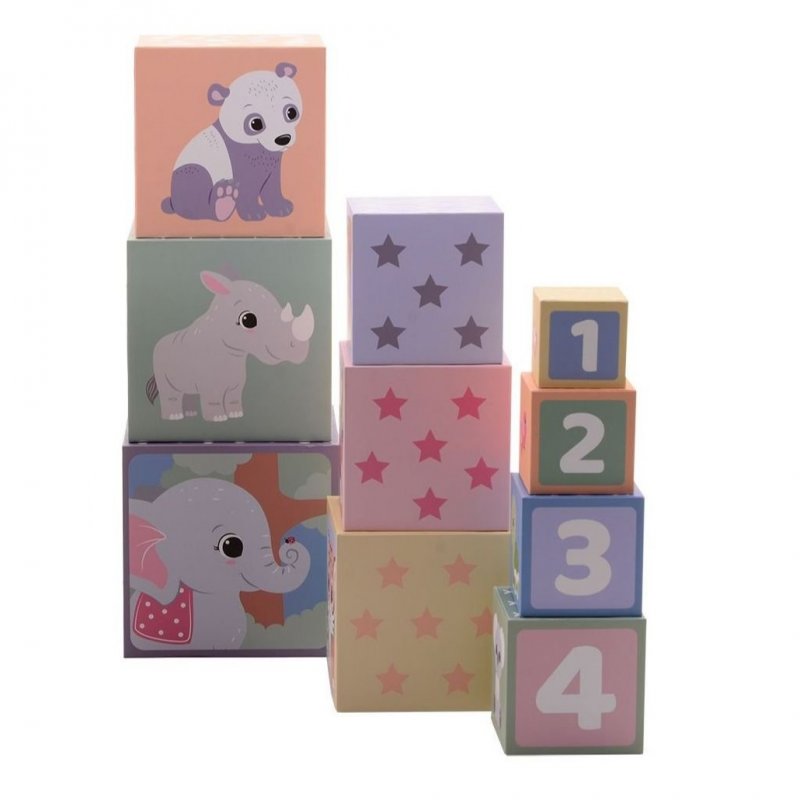 Produkt - The Wildies Family stohovací kostky 10ks 18m+