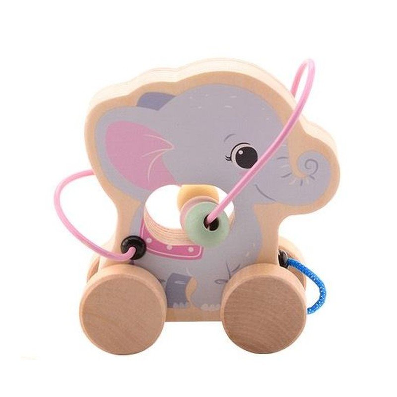 Produkt - The Wildies Family dřevěná hračka s labyrintem Elephant 12m+
