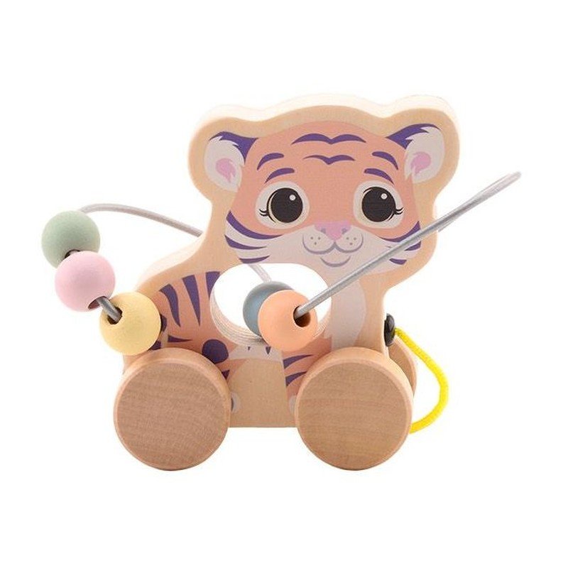 Produkt - The Wildies Family dřevěná hračka s labyrintem Tiger 12m+