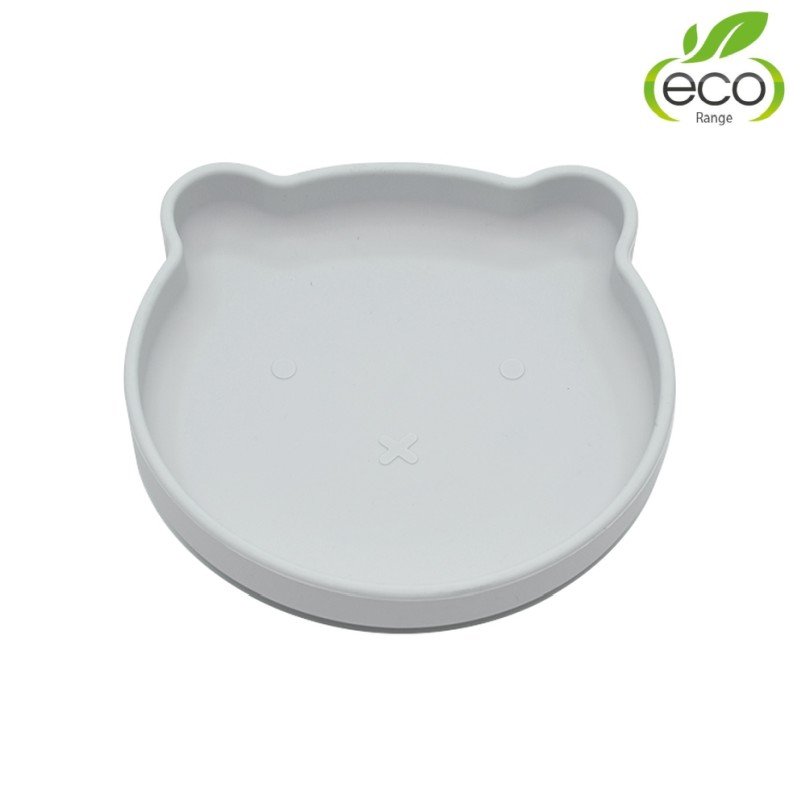 Produkt - Silikonový talíř s přísavkou Bear Grey