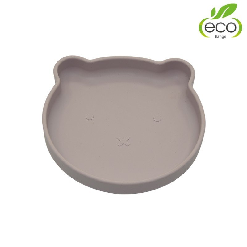 Produkt - Silikonový talíř s přísavkou Bear Pastel Pink