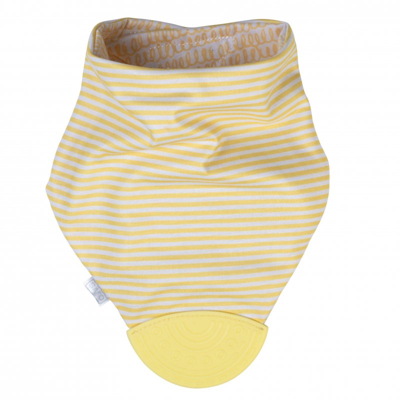 Produkt - Oboustranný slintáček s kousátkem Yellow