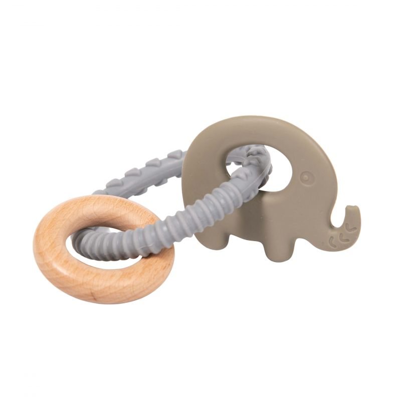 Produkt - Kousátko B-Rattle Rings Elephant Blue