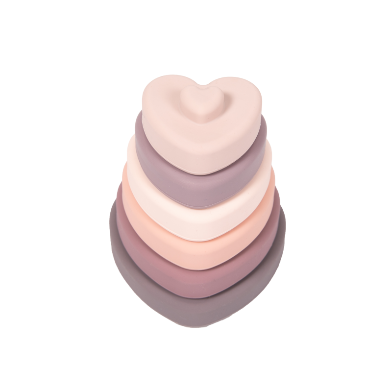 Produkt - Silikonová stohovací kousátka B-Silicone Hearts