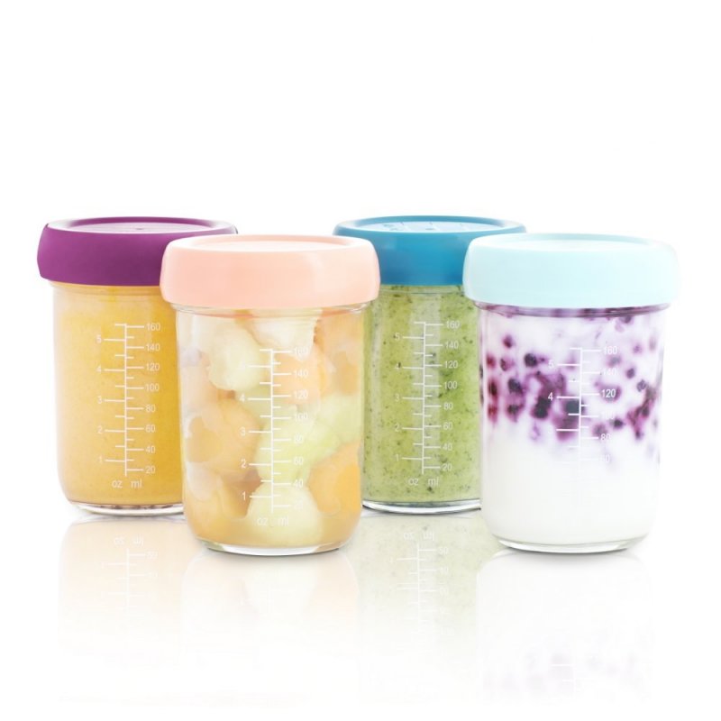 Produkt - Skleněné misky s víčky 4x 220ml (POŠKOZENÝ OBAL)