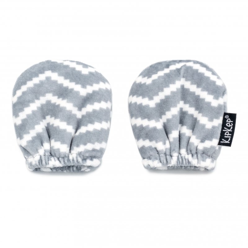 Produkt - Dětské rukavice proti poškrábání MITTENS Silver Grey