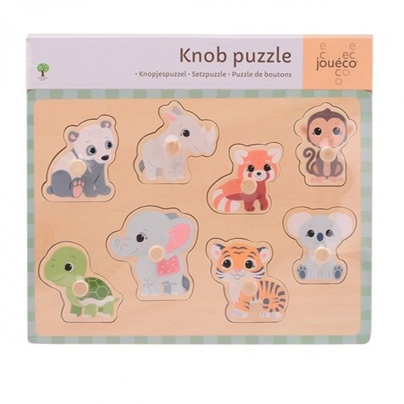 Produkt - The Wildies Family dřevěné puzzle s úchyty 18m+