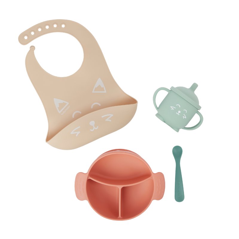 Produkt - Silikonová jídelní sada LEARN´ISY KIT Fox