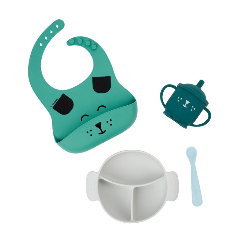 Produkt - Silikonová jídelní sada LEARN´ISY KIT Dog