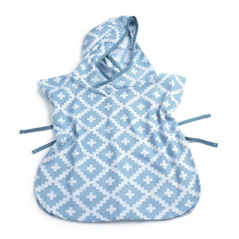 Produkt - Mušelínové PONCHO M Niagara Blue