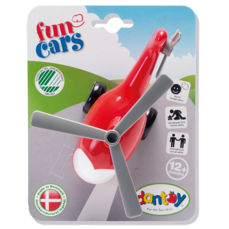 Produkt - Fun Cars vrtulník červený 1ks 12m+