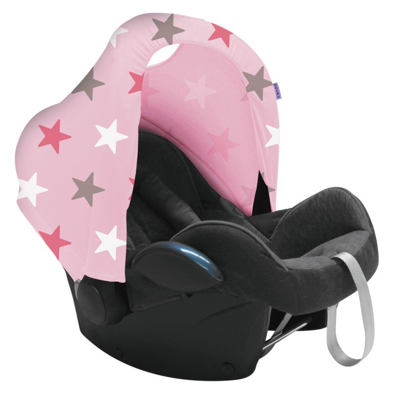 Produkt - Stříška Hoody Baby Pink/Pink Stars (II. jakost)