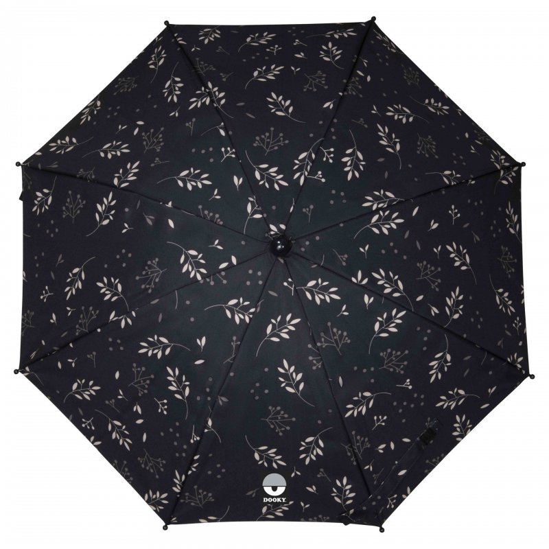 Produkt - Slunečník na kočárek Romantic Leaves Black