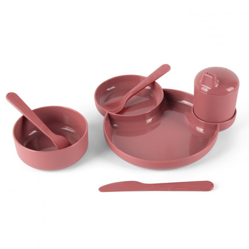Produkt - Tiny Bio jídelní sada Red 7ks 0m+
