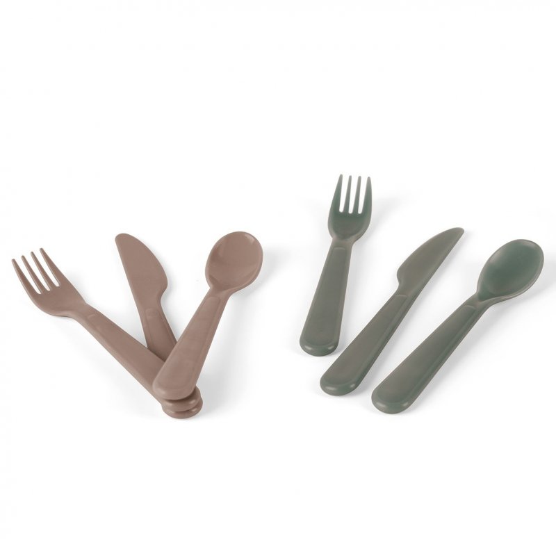 Produkt - Tiny Bio příbory Olive/Mocca 2ks 0m+