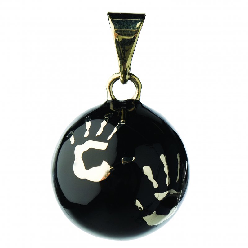 Produkt - Těhotenská rolnička ESSENTIALS Black with hands