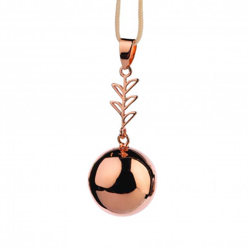 Produkt - Těhotenská rolnička FANTASY Rose gold leaf