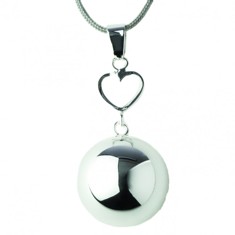 Produkt - Těhotenská rolnička FANTASY Silver heart