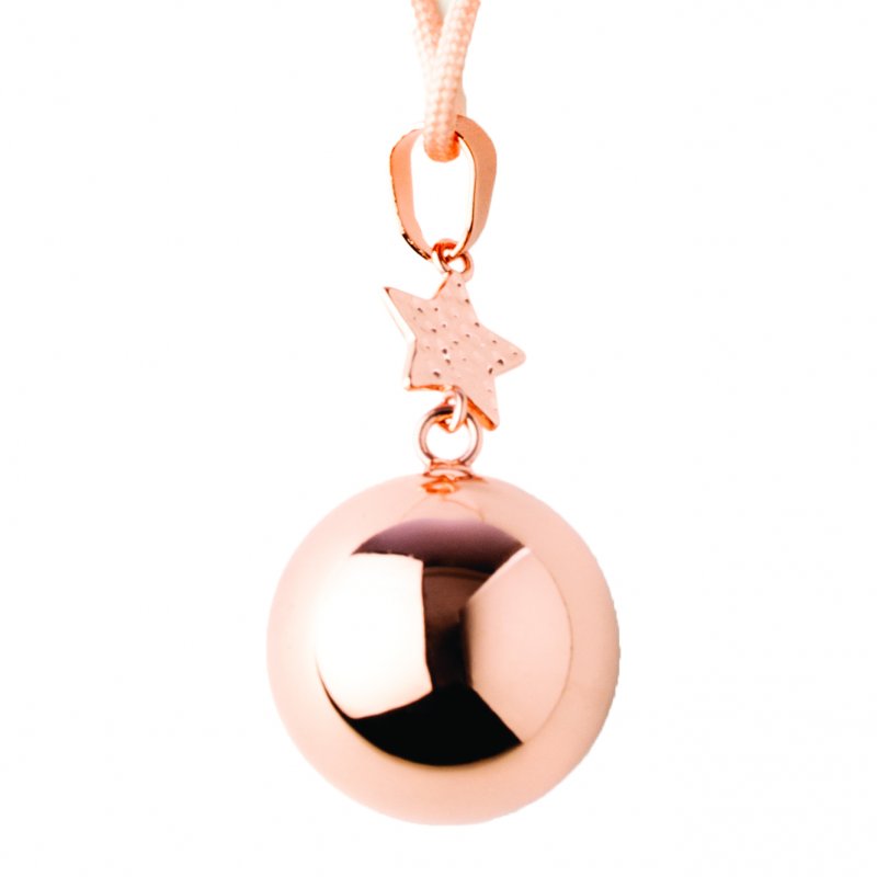 Produkt - Těhotenská rolnička FANTASY Rose gold star