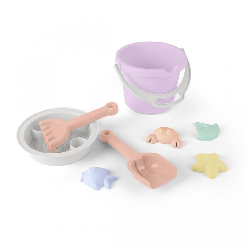 Produkt - Hračky na písek - bábovičky - 8ks Pastel Pink 24m+
