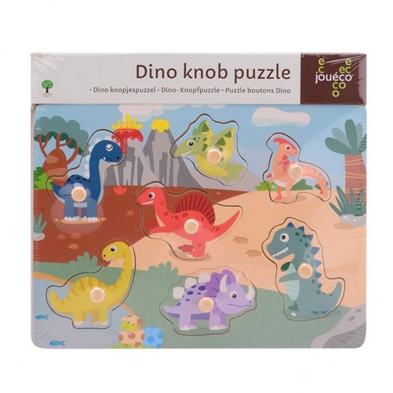 Produkt - Dřevěné puzzle s úchyty Dino I 18m+