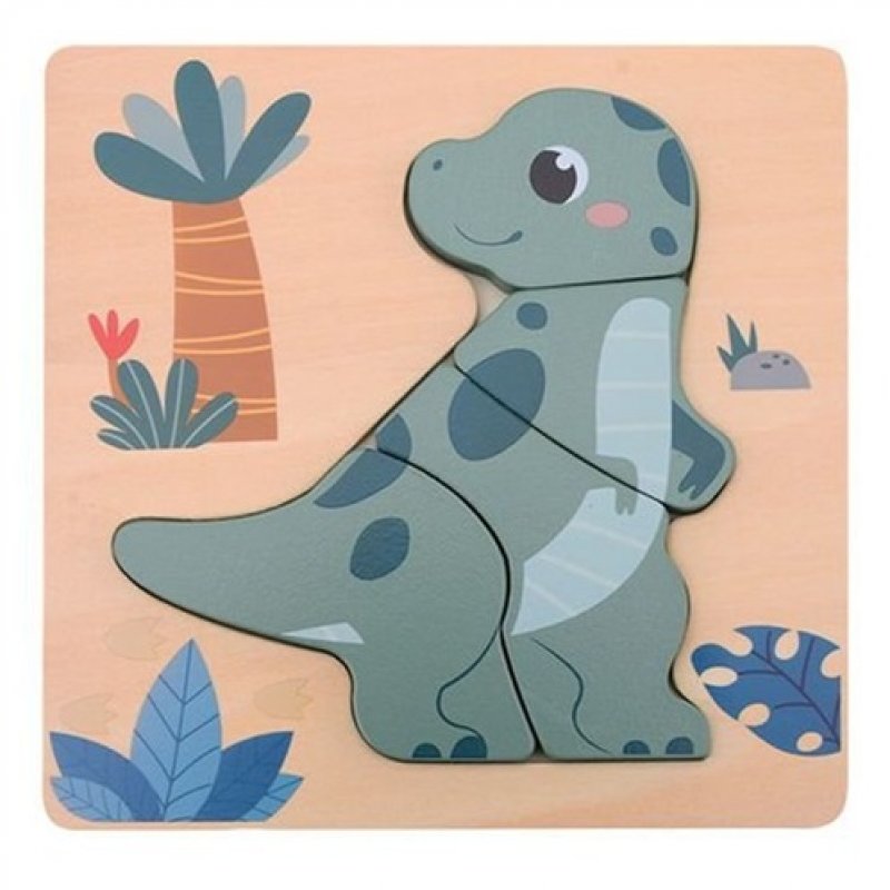Produkt - Dřevěné mini puzzle Dino II 12m+