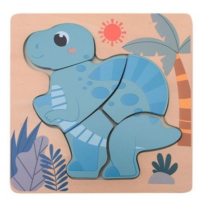 Produkt - Dřevěné mini puzzle Dino III 12m+