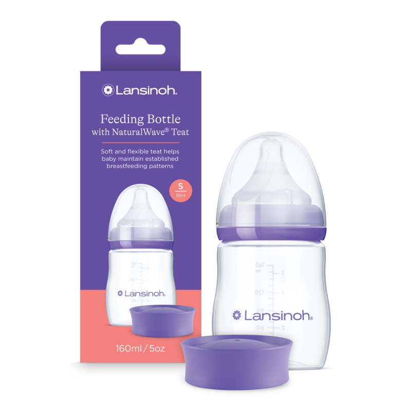 Produkt - Skleněná kojenecká láhev 160ml s NaturalWave TM savičkou (S)