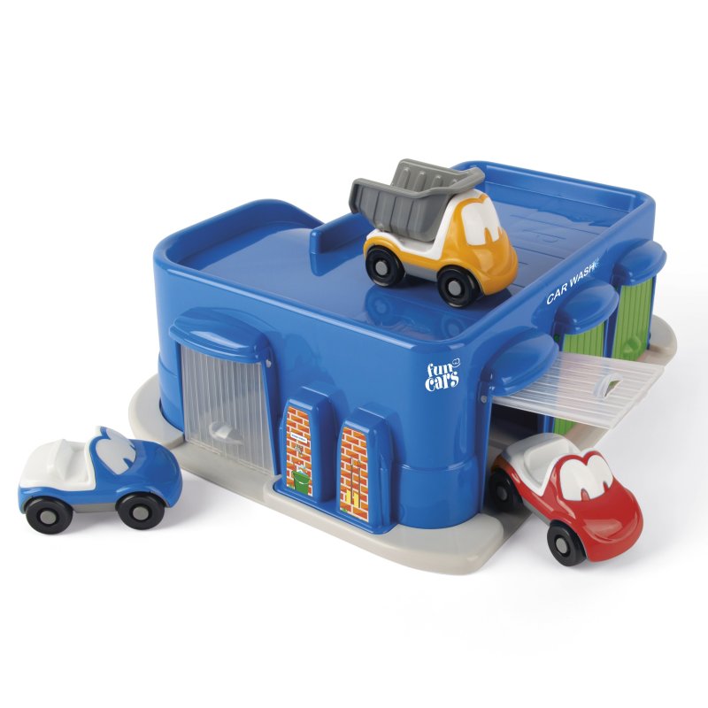 Produkt - Fun Cars myčka se 3 autíčky 4ks 12m+