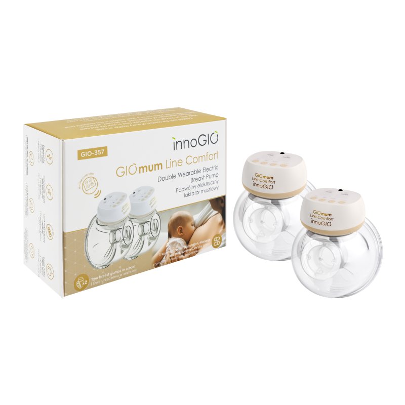 Produkt - Přenosná elektrická odsávačka mateřského mléka GIOmum Line Comfort Double
