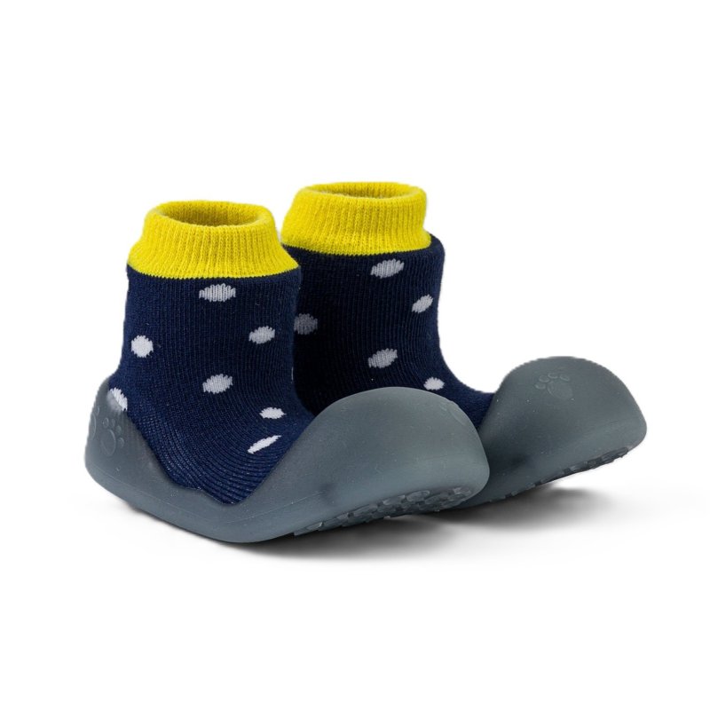 Produkt - Ponožkové botičky Chameleon Polka Navy vel. 125