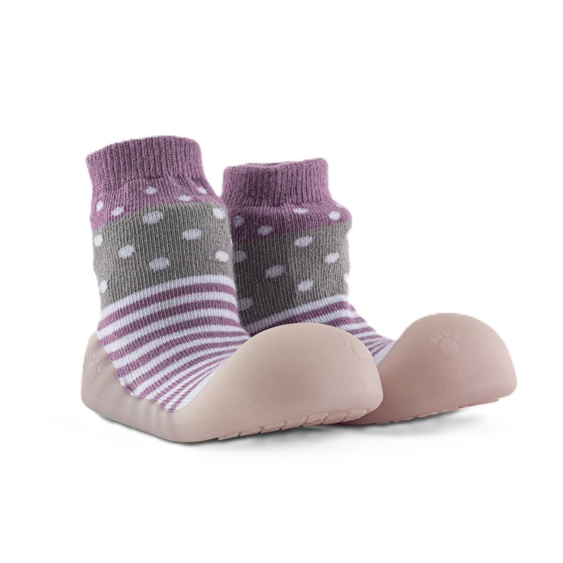Produkt - Ponožkové botičky Chameleon Lilac Polka vel. 135