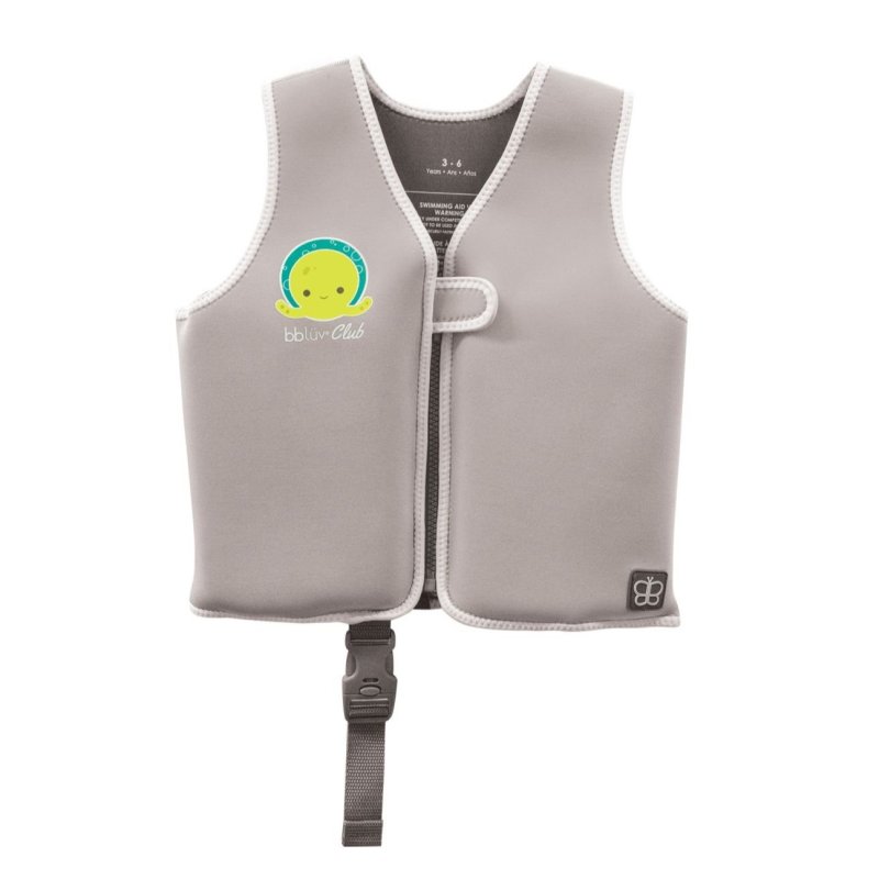 Produkt - Plavecká neoprenová vesta Näj Grey vel. M (3-6r)