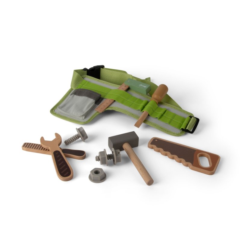 Produkt - Playful Wood dřevěný opasek s nářadím 11ks 36m+