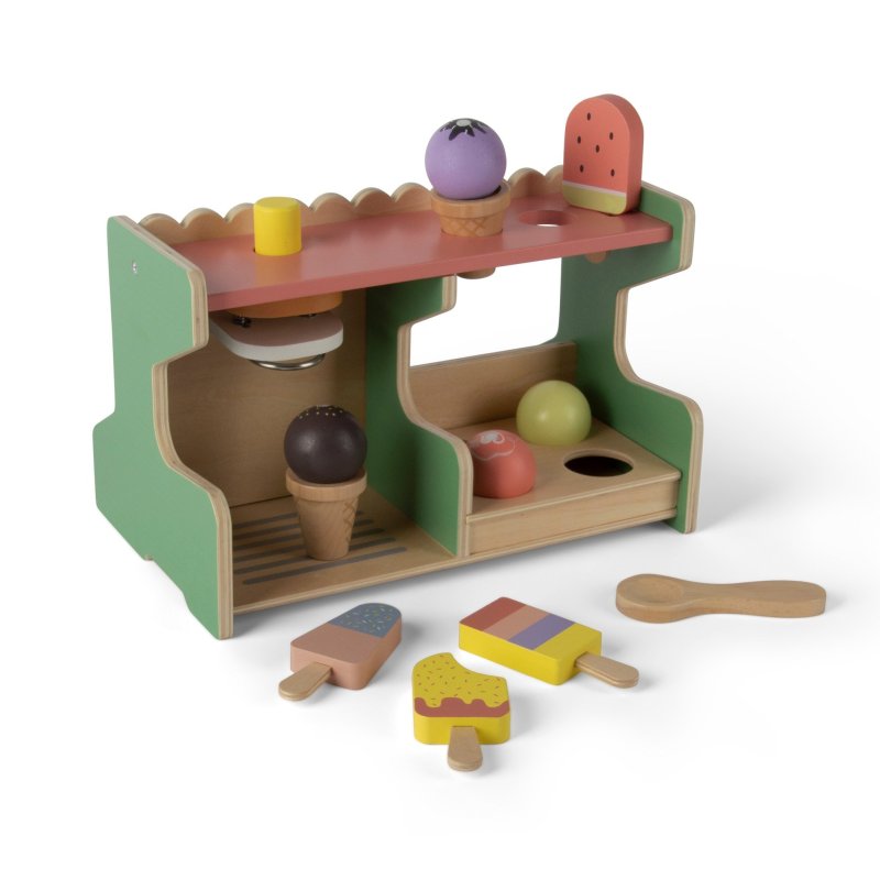Produkt - Playful Wood dřevěný zmrzlinový stánek 12ks 36m+