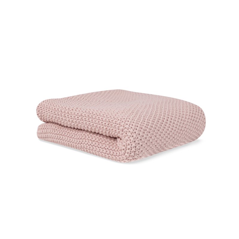 Produkt - Dětská pletená deka organická bavlna 70x90cm  Pink