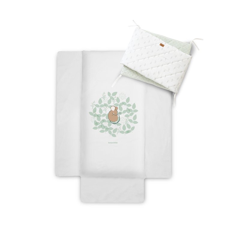Produkt - 2-dílný bavlněný set do postýlky Spring Cottage 0m+