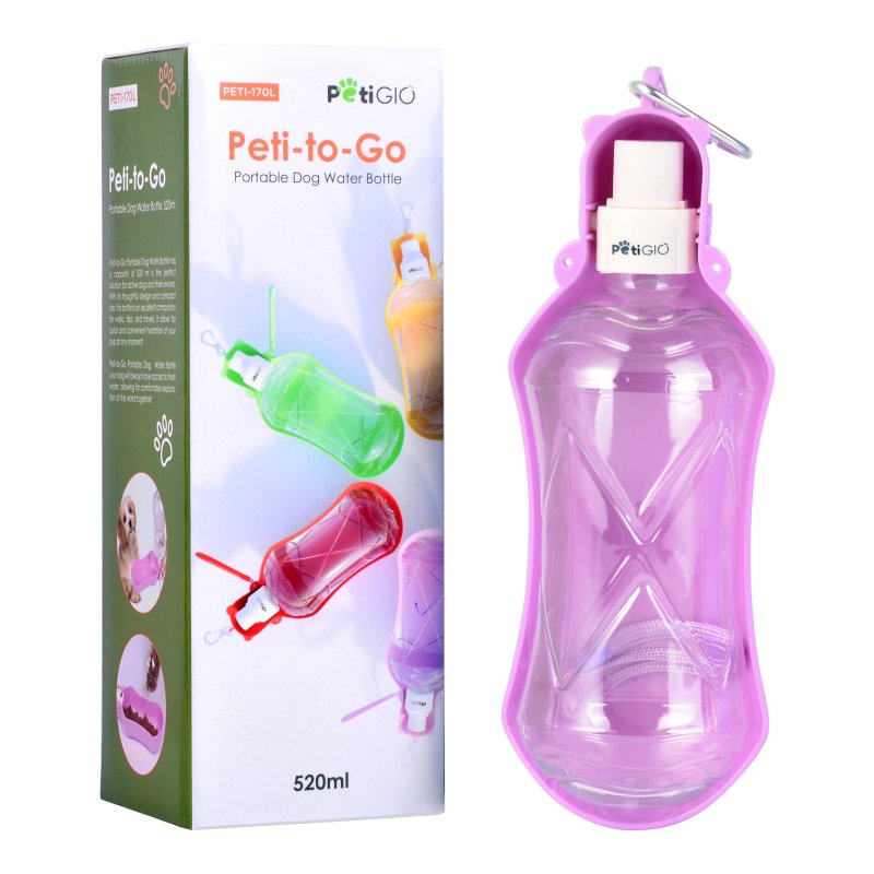 Produkt - Peti-to-Go přenosná láhev na vodu pro psy 520ml Purple