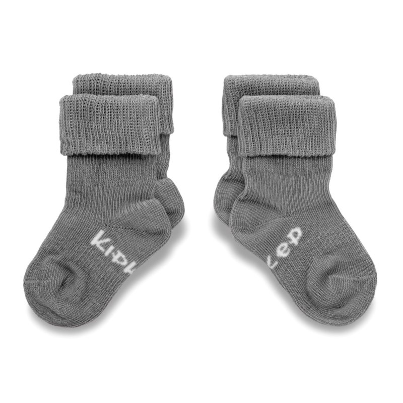 Produkt - Dětské ponožky Stay-on-Socks 0-6m 2páry Pebble Grey