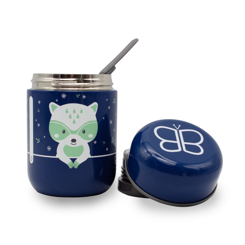 Produkt - Termobox se lžičkou Foöd Blue Racoon
