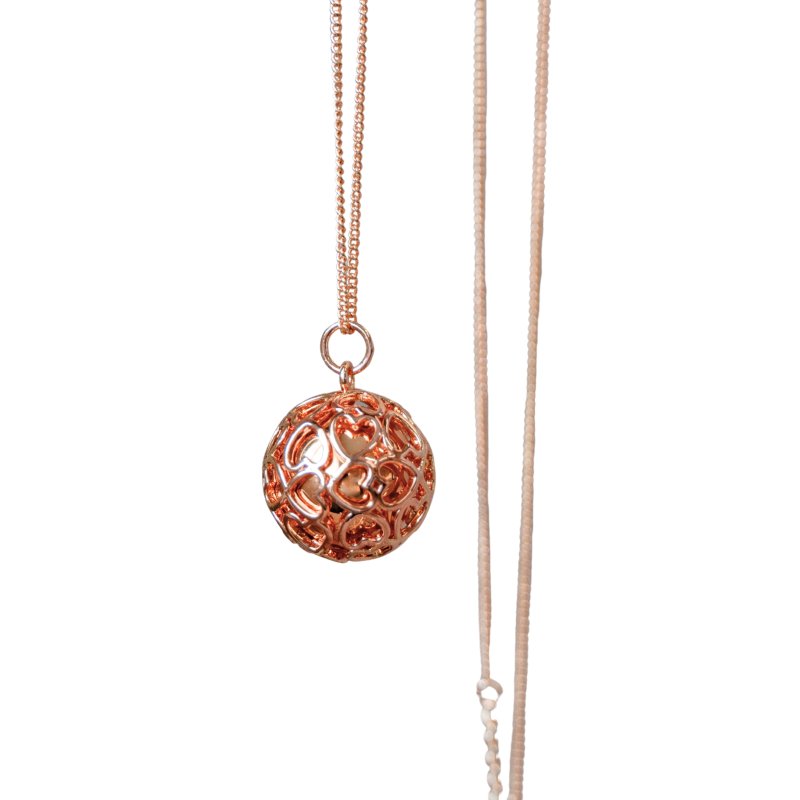 Produkt - Těhotenská rolnička HEARTCAGE Rose Gold
