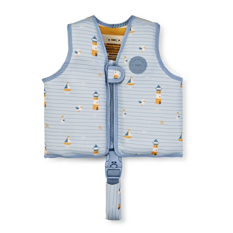Produkt - Plavecká neoprenová vesta s UV ochranou (1-3r) Navy Hugs