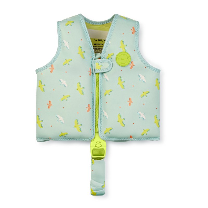 Produkt - Plavecká neoprenová vesta s UV ochranou (1-3r) Tropicool Green