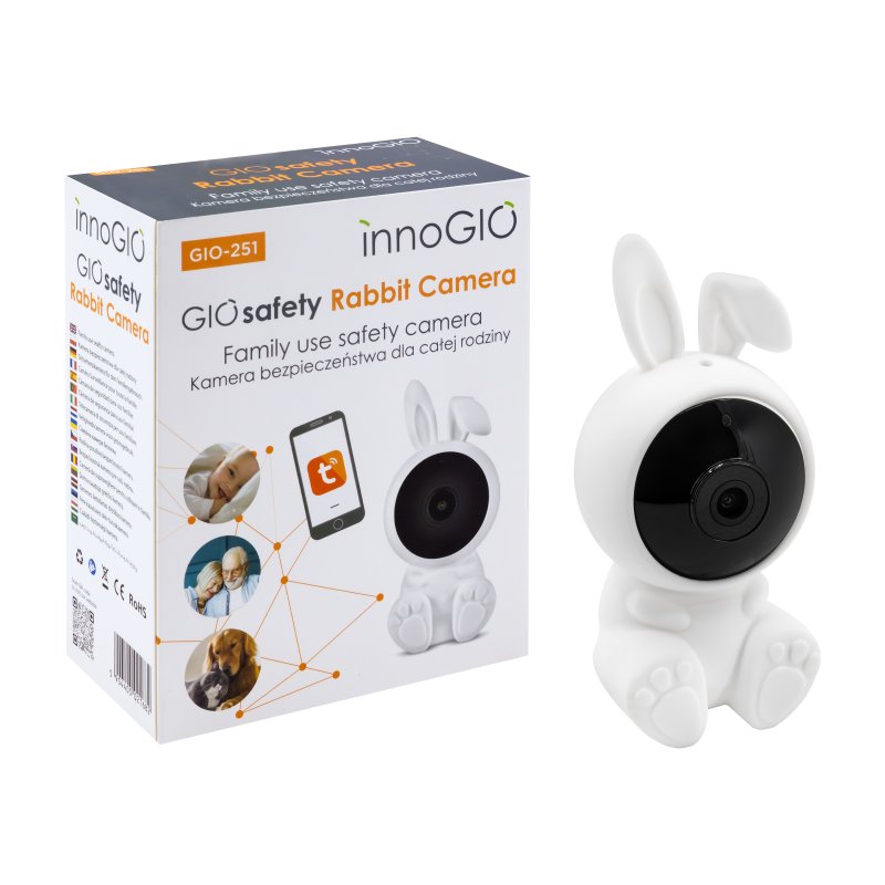 Produkt - Domácí Smart Wi-fi kamera GIOsafety Rabbit (POŠKOZENÝ OBAL)